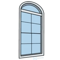 Ventana con forma arco